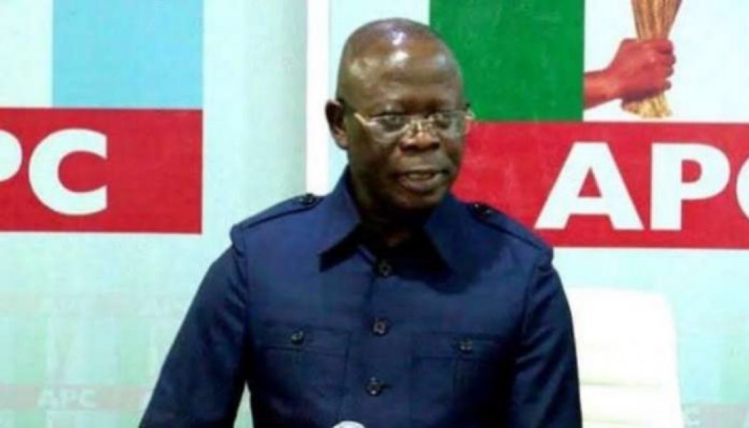 Adams Oshiomhole swears in Waziri Bulama as APC acting national secretary