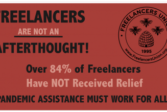 Freelancers Union Reports 84% of Applicants Have Yet to Receive Financial Assistance