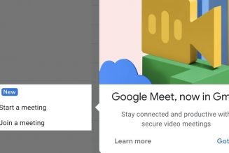 Google Meet starts rolling out in Gmail, continuing Google’s quest to unseat Zoom