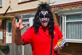 Mail Carrier Dresses Up as KISS’ Gene Simmons to Lift Spirits During Pandemic