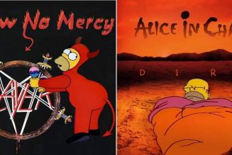 Rock and Metal Album Covers Get Reimagined With Simpsons Characters