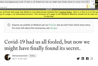 The Internet Archive is warning users about debunked ‘zombie’ coronavirus misinformation