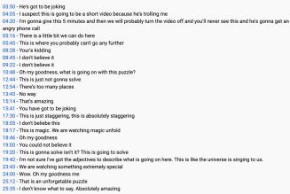 This 25-minute video is the most riveting sudoku puzzle you will ever watch