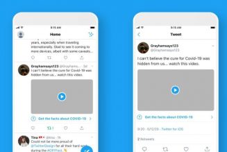 Twitter introducing new labels for tweets with misleading COVID-19 information