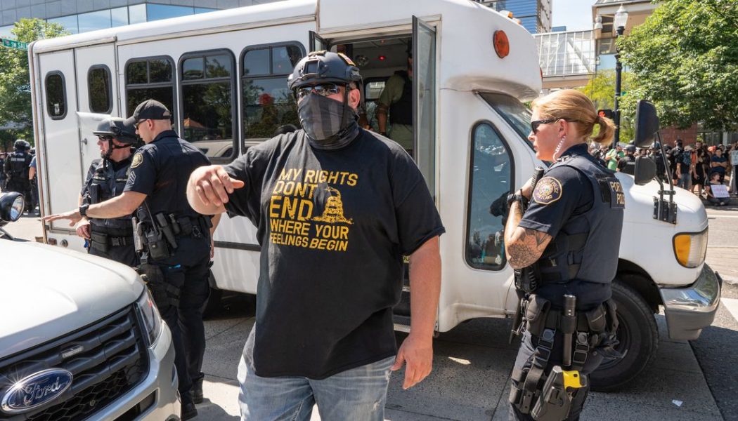 ‘Antifa bus’ hoaxes are spreading panic through small-town America