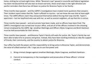 Beyoncé Demands Justice for Breonna Taylor in Open Letter to Kentucky’s Attorney General