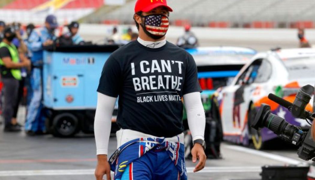 Black NASCAR Driver Bubba Wallace Unveils Black Lives Matter Paint Job For No. 43 Car