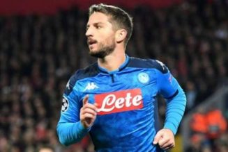 Diego Maradona celebrates Dries Mertens for becoming Napoli’s all-time scorer