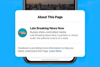 Facebook is Applying Labels on “State-Controlled” News Publishers
