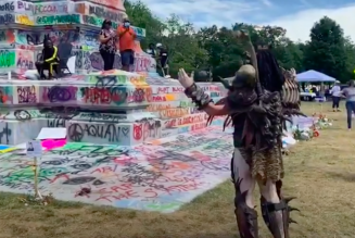 GWAR’s JiZMak Da Gusha Praises Graffiti on Robert E Lee Statue: ‘This Is Great’
