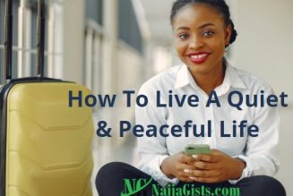 How To Live A Quiet And Peaceful Life
