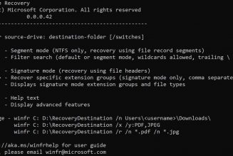 Microsoft’s new Windows File Recovery tool lets you retrieve deleted documents