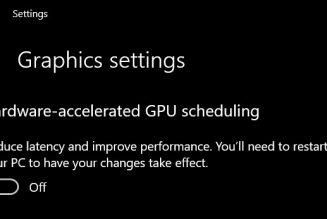 Nvidia now supports DirectX 12 Ultimate and new Windows 10 GPU scheduling feature