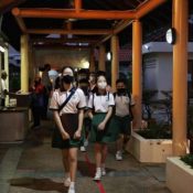 Pupils return to school in Singapore