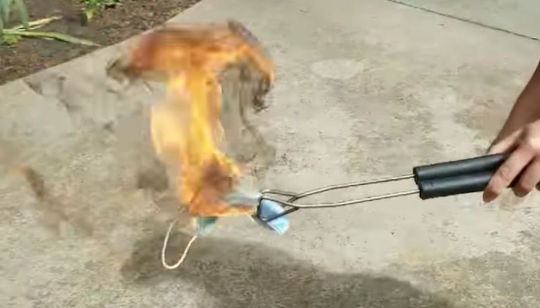 Trump Voters Are Burning Their Face Masks to Protest COVID-19 Orders