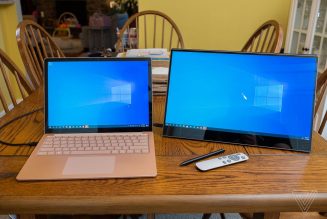 A portable display can make working from your dining room table easier