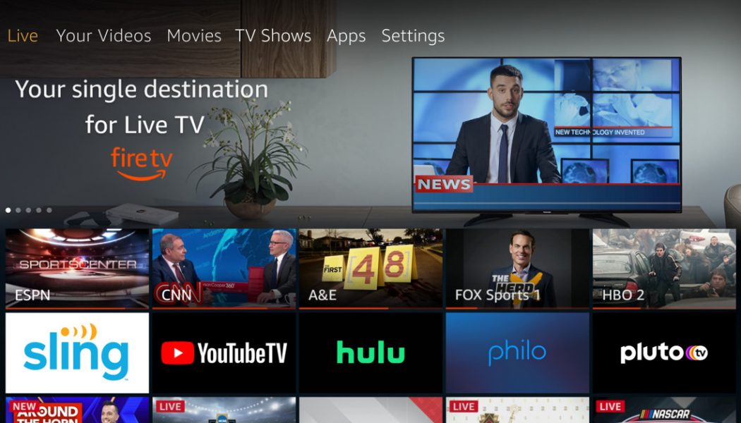 Amazon Fire TV Live adds virtual pay TV options from Sling, YouTube, and Hulu