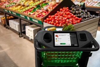 Amazon’s new smart shopping cart lets you check out without a cashier