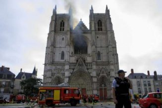 Arson suspected in major fire at French cathedral in Nantes