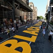 “Black Lives Matter” Painted In Front Of Trump Tower In New York City
