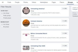 Facebook suspends anti-mask group for spreading COVID-19 misinformation
