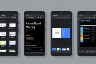 Google Docs, Sheets, and Slides now have a dark theme on Android