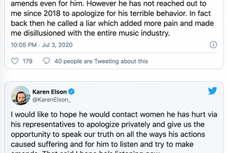 Mandy Moore and Karen Elson Respond to Ryan Adams’ Recent Public Apology