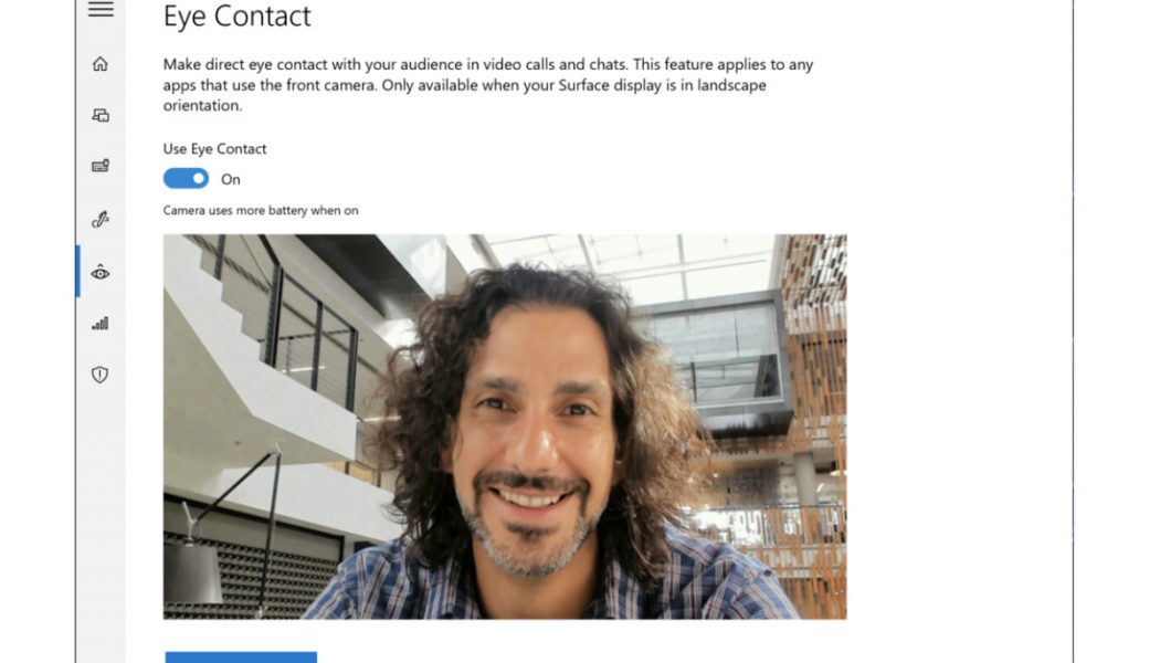 Microsoft’s AI-powered ‘Eye Contact’ feature is finally coming to the Surface Pro X