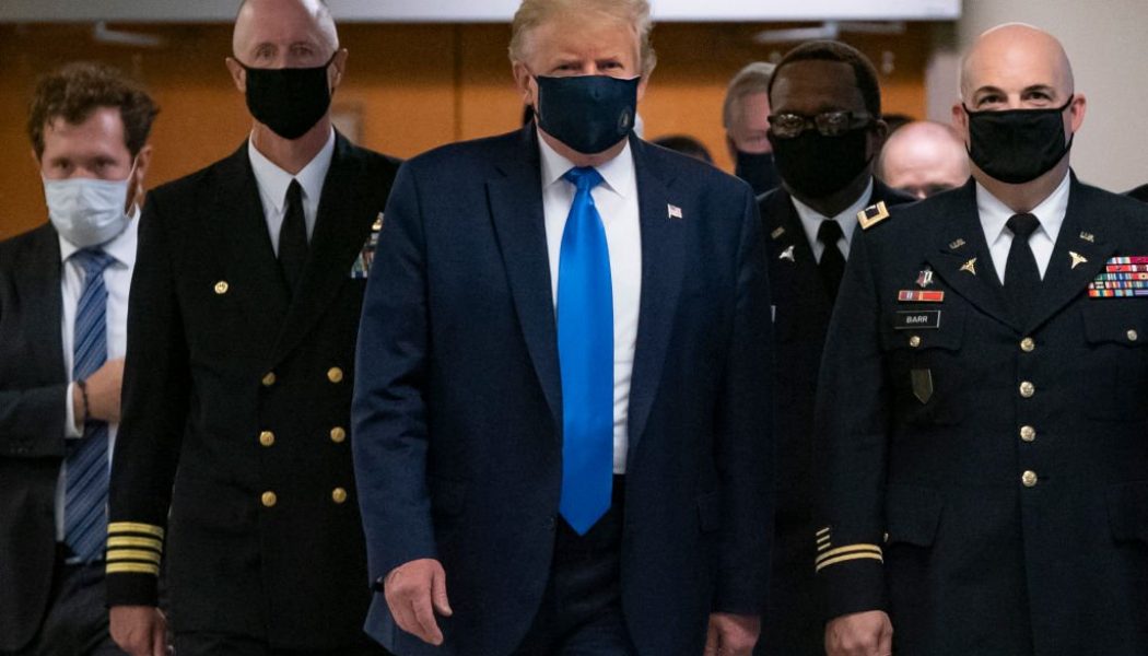Racist President Wears Mask Publicly After 132K Die In U.S. From Coronavirus