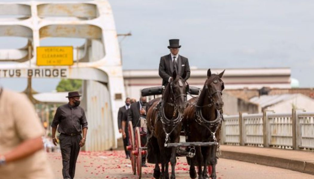 Rep. John Lewis Crosses Edmund Pettus Bridge One Last Time