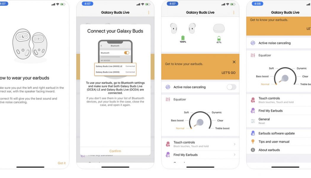 Samsung app confirms new earbuds will be called Galaxy Buds Live and feature noise cancellation