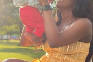 Simi shares first photo with her new born daughter