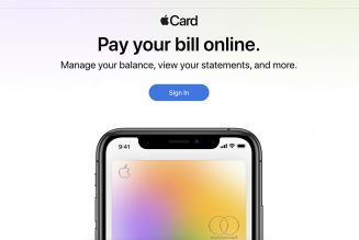 The Apple Card now has a website where you can pay your bills