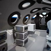 Virgin Galactic unveils the interior cabin of its tourist spaceplane