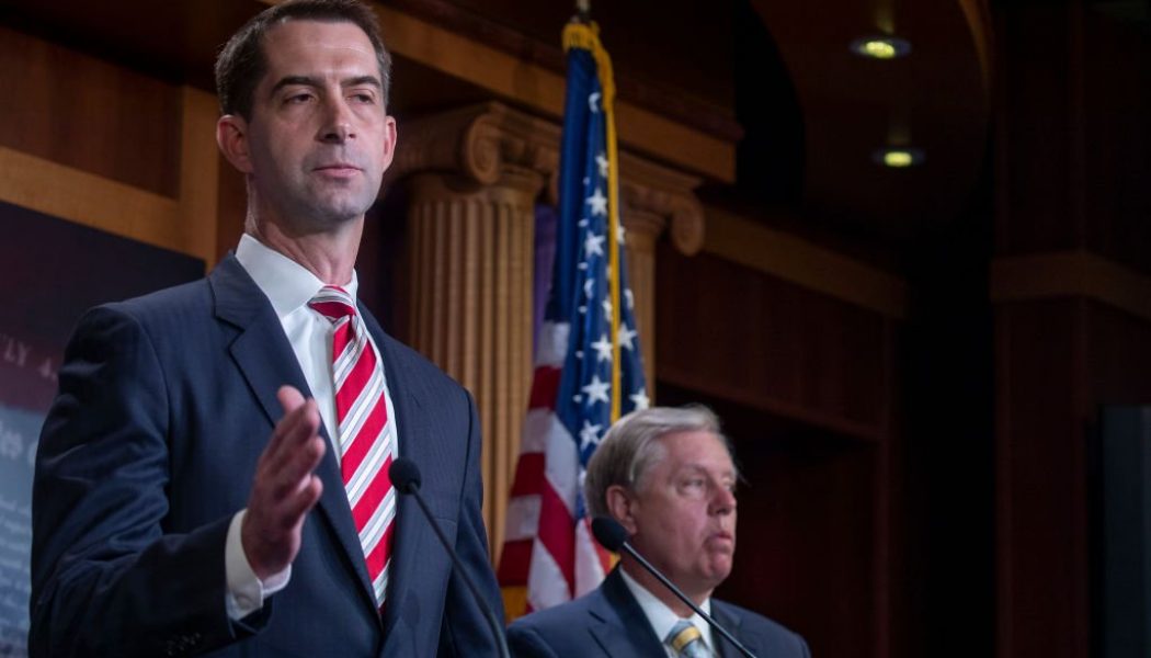 Your Racism Is Showing: Sen. Tom Cotton Describes Slavery As A “Necessary Evil”