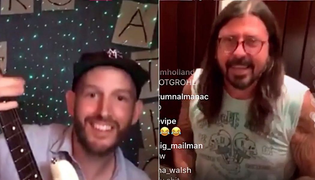 Dave Grohl Surprises Superfan on Instagram Live, Jams Dire Straits’ “Money for Nothing”: Watch
