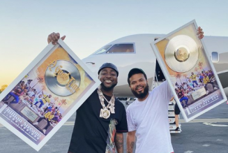 Davido receives plaque for hitting over 1 billion streams on ‘A Good Time’ album