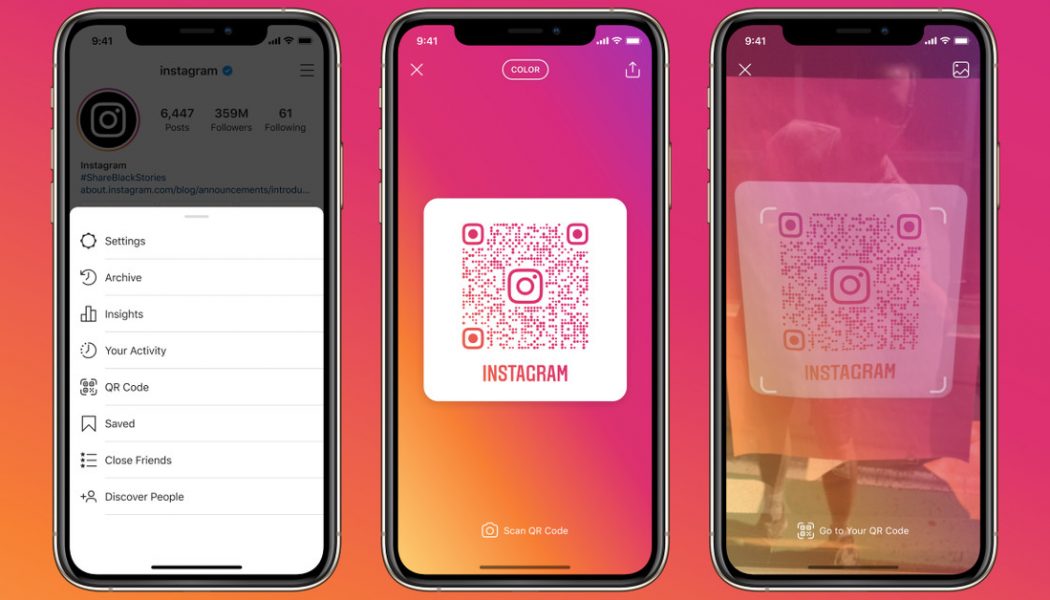 Instagram launches QR codes globally, letting people open a profile from any camera app