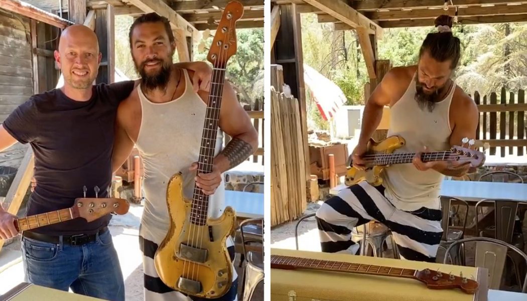 Jason Momoa Receives Custom Fender Precision Bass for Birthday