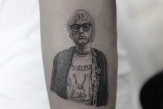 Kid Cudi Gets Tattoo of Kurt Cobain Wearing Daniel Johnston Shirt