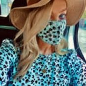 Laura Whitmore’s Printed Face Mask and Tea Dress Matching Set Is Still Available to Shop
