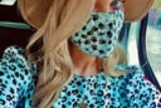 Laura Whitmore’s Printed Face Mask and Tea Dress Matching Set Is Still Available to Shop