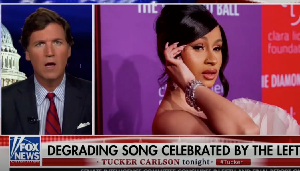 Sexually Repressed Fox Anchor Tucker Carlson Freaks Out Over “WAP” Video: Watch