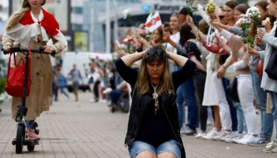 Tens of thousands in Belarus protest President’s 6th term re-election