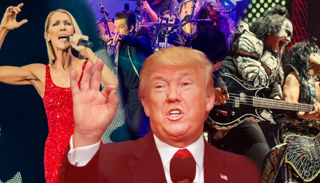 Trump Wanted The Killers, Celine Dion, Kiss, or Meat Loaf to Play His Inauguration