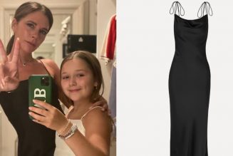 Victoria Beckham and Harper Wearing Matching “Posh and Baby Posh” Slip Dresses Is Too Cute