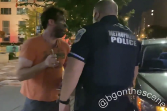White Man In Blackface Rolled Up To DC Protest, Gets Jaw Tapped & Police Protection [Video]