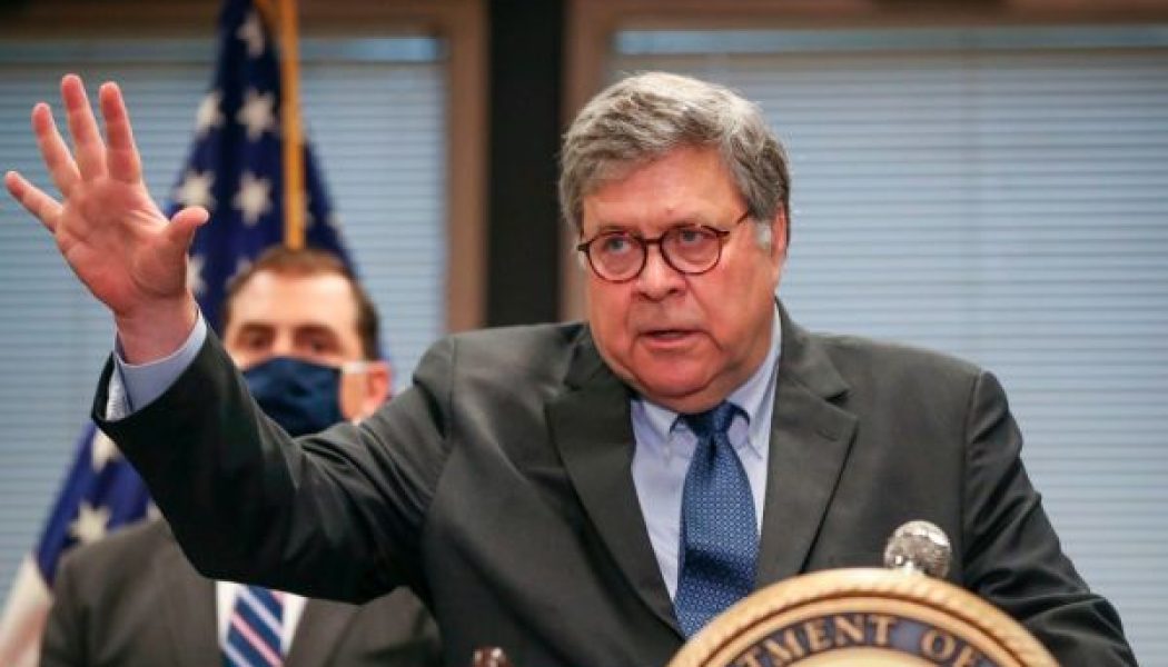 AG Bill Barr Compares National Mandate For Coronavirus Lockdowns To Slavery