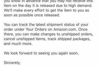 Amazon warns PS5 preorder customers that consoles might arrive after launch day
