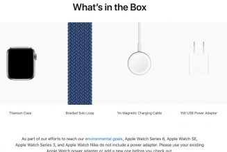 Apple is still bundling a power adapter with new Apple Watch Edition and Hermès